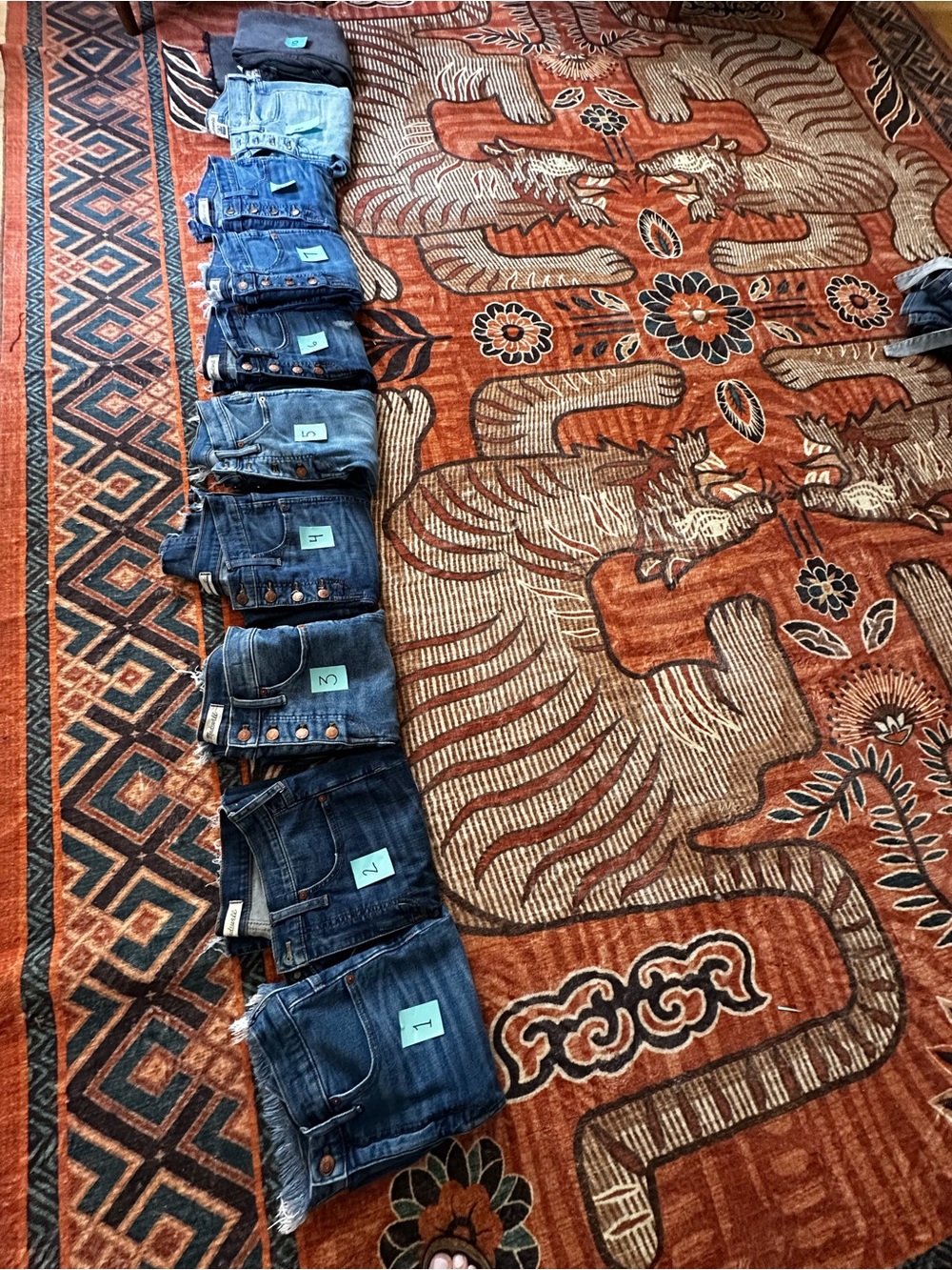 Lot of Madewell Blue Denim Jeans - 10 Pieces